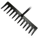 Versatile 12 Tines: With 12 heavy-duty tines, this rake excels at gathering and levelling soil, removing debris, and preparing the ground for planting, ensuring versatility in garden and yard tasks.