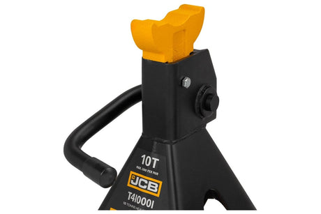 10 Tonne max load with 455-705 mm Lift, Locking pin with built-in counterweight for secure ratchet fixation at the desired height