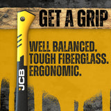Better grip with a fiberglass handle.