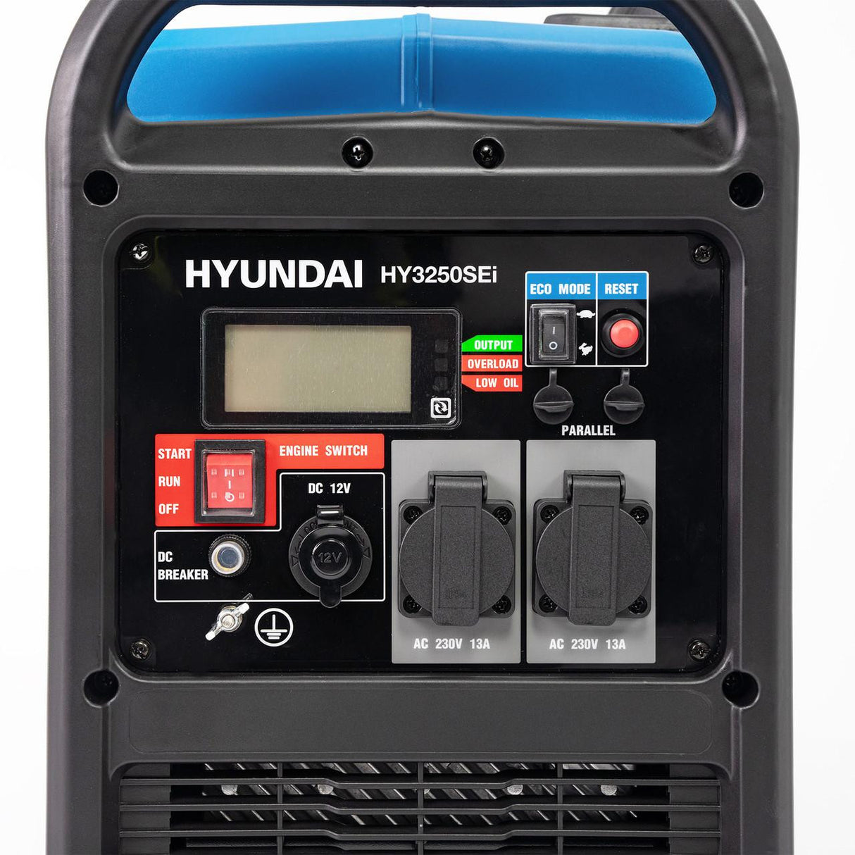 Quiet generator with digital display