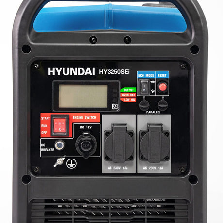 Quiet generator with digital display