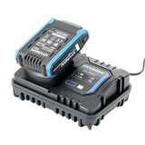 Charges a 2Ah battery from empty to full in approximately 30 minutes.