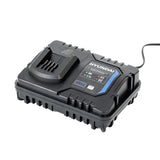 Efficient charging: Fast recharge times for both 2Ah and 4Ah batteries.