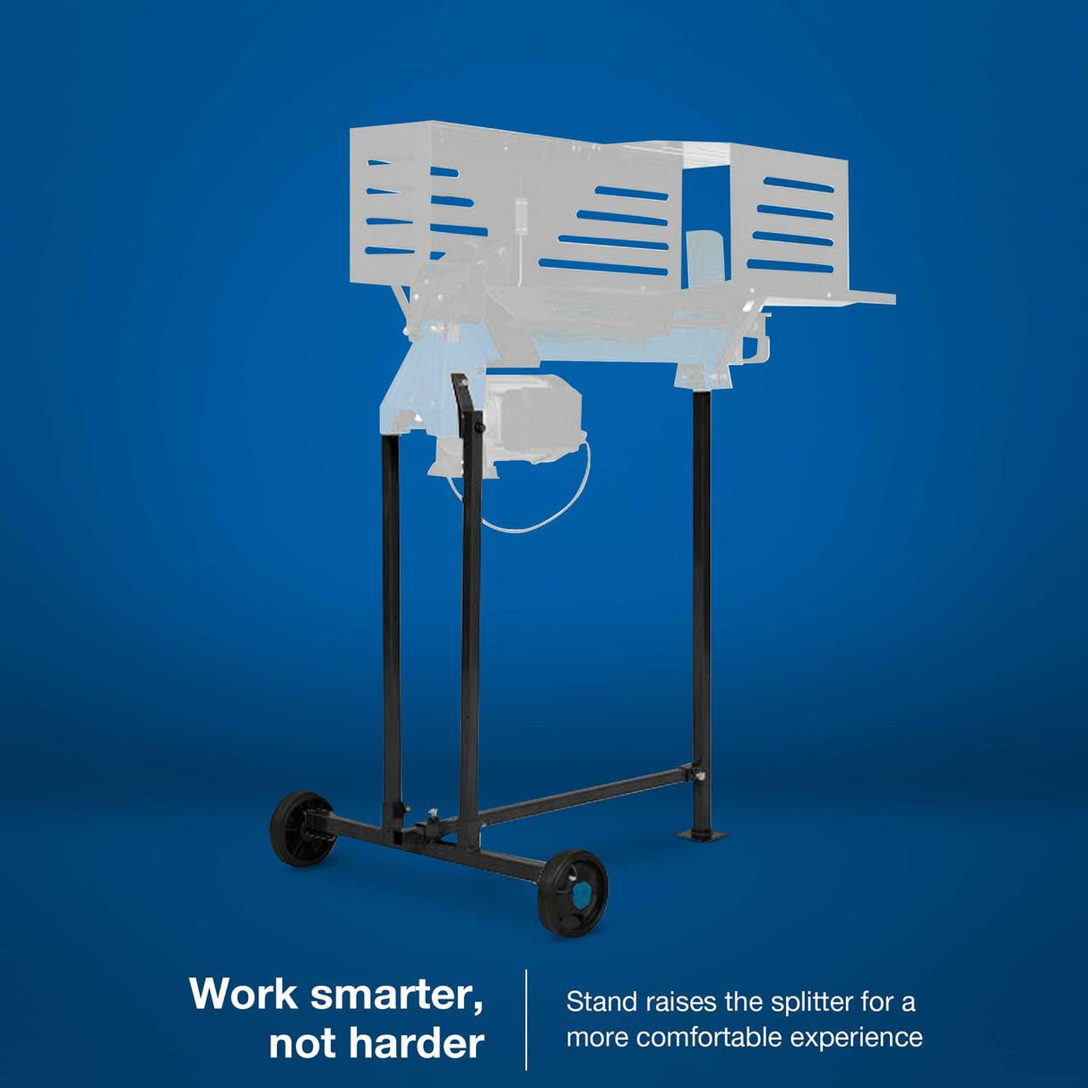 Work smarter, not harder -  stand raisers the splitter for a more comfortable experience