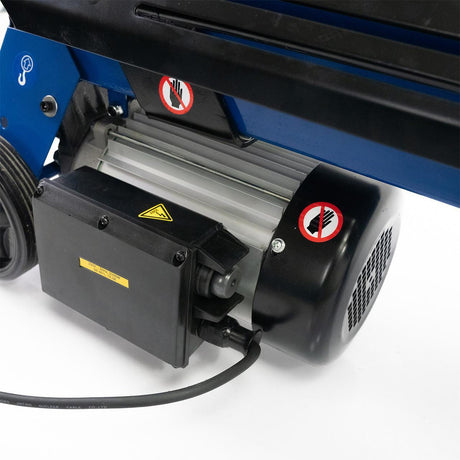 The powerful 2300w Hyundai electric motor and hydraulic ram deliver up to 7 tonnes of splitting force