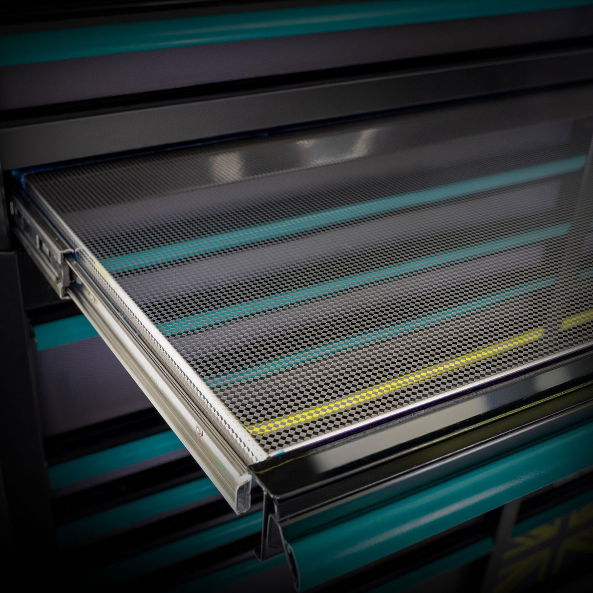 2025 Aston Martin Aramco Formula One® Team x JCB Roller Cabinet and Top Tool Chest Stack