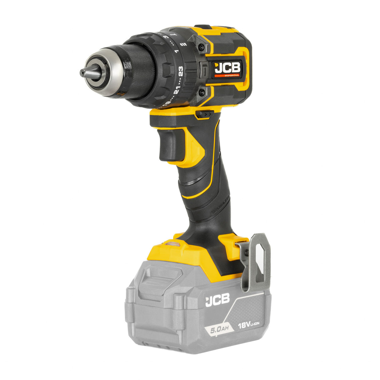 JCB Pro 18V Kit, Combi Drill (75Nm), Impact Driver (230Nm), Multi Tool, 2Ah & 5Ah Batteries, 4.5A Fast Charger & Soft Tool Bag | JCB-18PKIT-6