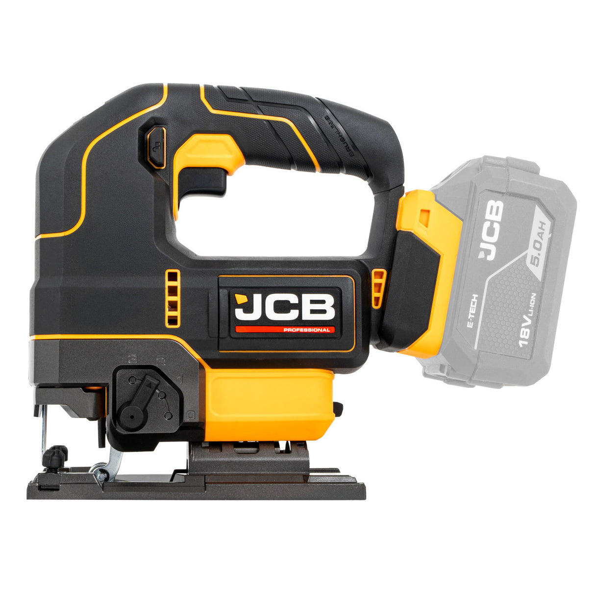 JCB Pro 18V 5-Piece Pro Kit, Combi Drill (160Nm), Impact Driver (230Nm), Circular Saw (185mm), Angle Grinder (115mm), Jigsaw, 2x2Ah & 2x5Ah Batteries, Dual 4.5A Fast Charger & Soft Tool Bag | JCB-18PKIT-8