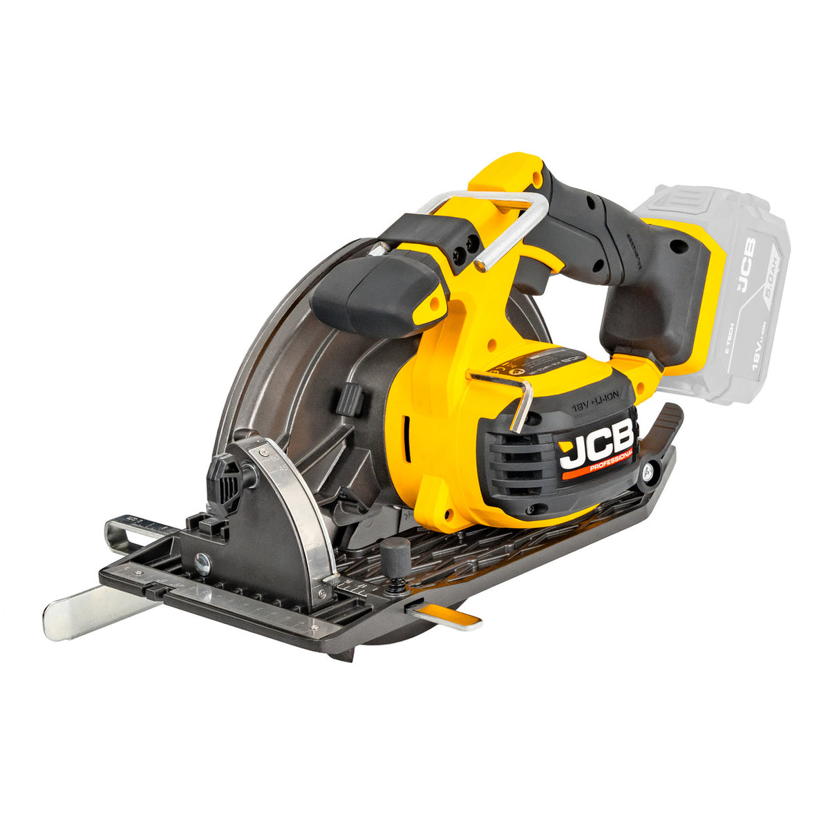 JCB Pro 18V 5-Piece Pro Kit, Combi Drill (160Nm), Impact Driver (230Nm), Circular Saw (185mm), Angle Grinder (115mm), Jigsaw, 2x2Ah & 2x5Ah Batteries, Dual 4.5A Fast Charger & Soft Tool Bag | JCB-18PKIT-8