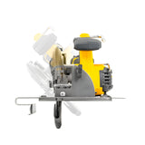 JCB Pro 18V 5-Piece Pro Kit, Combi Drill (160Nm), Impact Driver (230Nm), Circular Saw (185mm), Angle Grinder (115mm), Jigsaw, 2x2Ah & 2x5Ah Batteries, Dual 4.5A Fast Charger & Soft Tool Bag | JCB-18PKIT-8