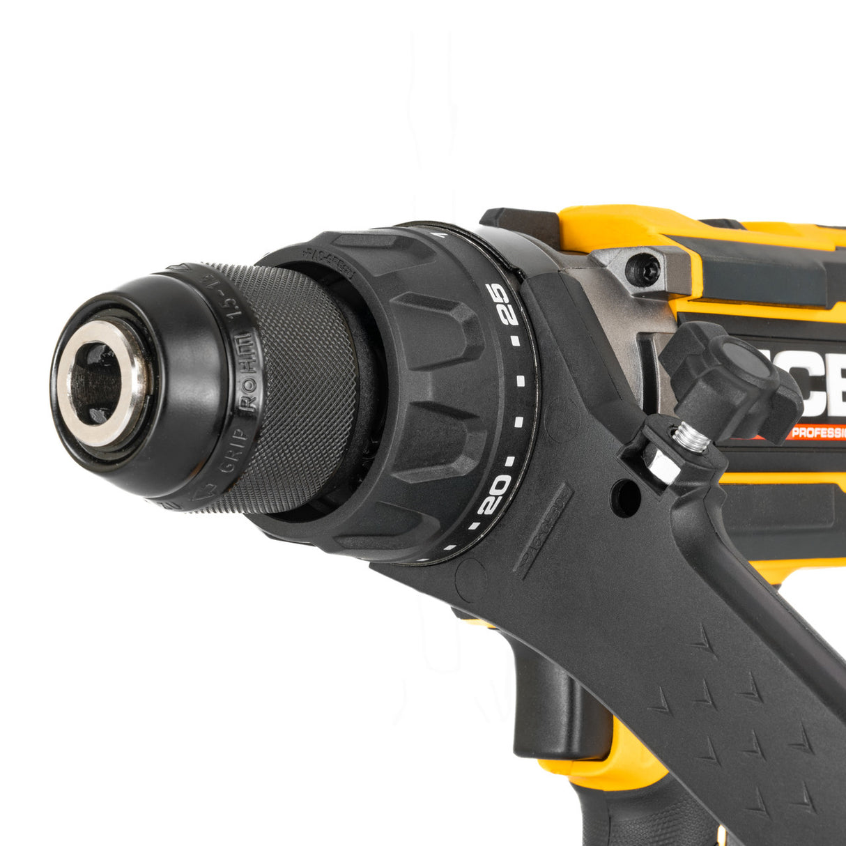 JCB Pro 18V 5-Piece Pro Kit, Combi Drill (160Nm), Impact Driver (230Nm), Circular Saw (185mm), Angle Grinder (115mm), Jigsaw, 2x2Ah & 2x5Ah Batteries, Dual 4.5A Fast Charger & Soft Tool Bag | JCB-18PKIT-8