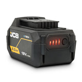 JCB Pro 18V 5-Piece Pro Kit, Combi Drill (160Nm), Impact Driver (230Nm), Circular Saw (185mm), Angle Grinder (115mm), Jigsaw, 2x2Ah & 2x5Ah Batteries, Dual 4.5A Fast Charger & Soft Tool Bag | JCB-18PKIT-8