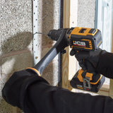 JCB Pro 18V 5-Piece Pro Kit, Combi Drill (160Nm), Impact Driver (230Nm), Circular Saw (185mm), Angle Grinder (115mm), Jigsaw, 2x2Ah & 2x5Ah Batteries, Dual 4.5A Fast Charger & Soft Tool Bag | JCB-18PKIT-8