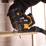 JCB Pro 18V 5-Piece Pro Kit, Combi Drill (160Nm), Impact Driver (230Nm), Circular Saw (185mm), Angle Grinder (115mm), Jigsaw, 2x2Ah & 2x5Ah Batteries, Dual 4.5A Fast Charger & Soft Tool Bag | JCB-18PKIT-8