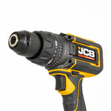 JCB Pro 18V Combi Drill 160Nm, Brushless, Anti-Kickback & Variable Speed, 25+3 Torque, 2x 5.0Ah Lithium-ion Batteries & 4.5A Charger | JCB-18PCD-160-5