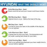 Hyundai 18"/46cm 139cc Electric-Start Self-Propelled Petrol Lawnmower | HYM460SPE