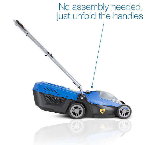 Hyundai 12.6'' / 32cm 40V Cordless Lawnmower Rear Roller 2.5Ah Li-Ion Battery Powered | HYM40LI330P