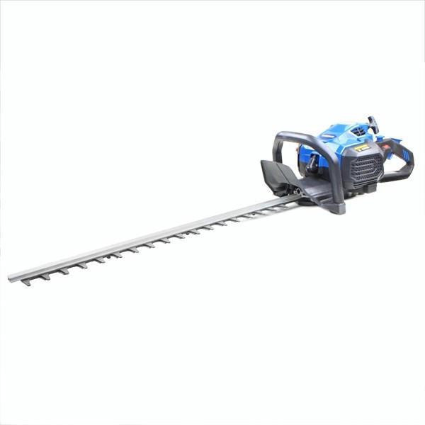 Hyundai 26cc 600mm Petrol Hedge Trimmer Cutter, Easy-Start & Lightweight 2-stroke & Folding Trolley on Wheels, Garden Trolley 100kg | HYHT2600X+GTW220