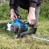 Hyundai 26cc 600mm Petrol Hedge Trimmer Cutter, Easy-Start & Lightweight 2-stroke & Folding Trolley on Wheels, Garden Trolley 100kg | HYHT2600X+GTW220