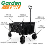Hyundai 52cc Petrol Pole Saw Pruner Chainsaw 2.7m Long Reach 260mm Cutting Width & Garden Trolley on Wheels, 100kg Load with Brakes | HYPS5200X+GTW260
