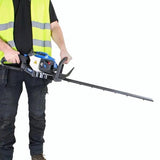 Hyundai 26cc 600mm Petrol Hedge Trimmer Cutter, Easy-Start & Lightweight 2-stroke & Garden Trolley on Wheels, 100kg Load with Brakes | HYHT2600X+GTW260