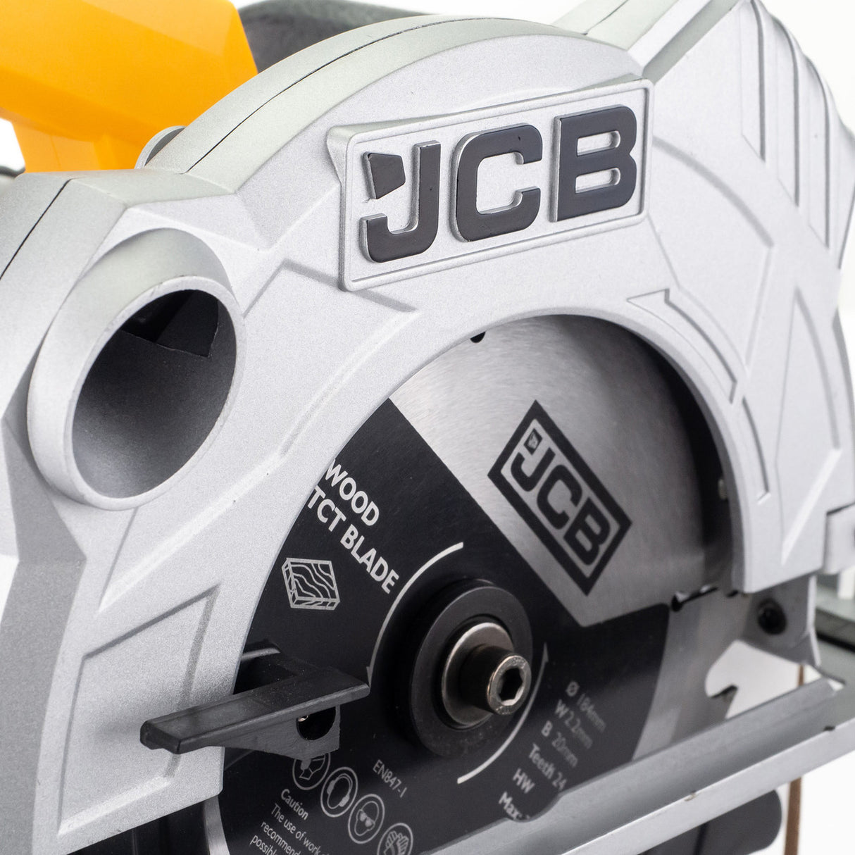 JCB Electric Circular Saw, 184mm Blade Max Cut  65mm, 90-45° Bevel,Corded, 1500W, 230V | 21-CS1500