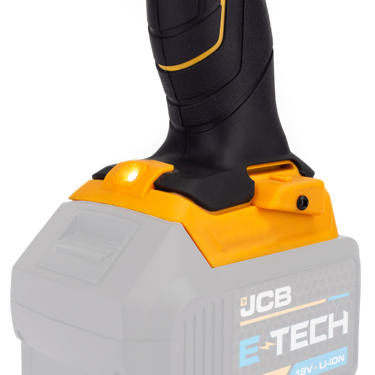 JCB 18V Brushless Impact Driver,180Nm, 2.0Ah-5.0Ah Li-Ion Batteries, 1/4" Hex Quick Release Chuck | 21-18BLID-B - Bare Unit + 4.0Ah Battery