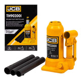JCB 2 Tonne Bottle Jack, Heavy-duty Jack for Cars, Lift 172-372mm |  JCB-TH902001