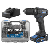 Hyundai 20V 50Nm Cordless Hammer Drill, 2-Speed, 13 mm Chuck LED Light | HD20S-50