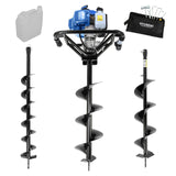 Hyundai petrol post hole borer with 100mm 150mm and 200mm auger bits