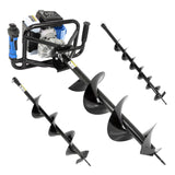 Hyundai HYEA5600X 56cc petrol earth auger with 3 drill bits