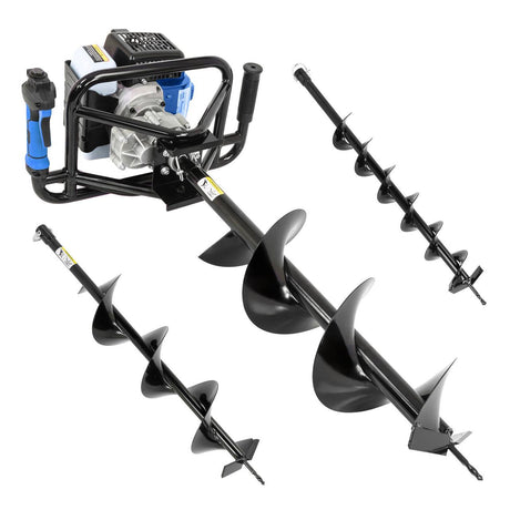 Hyundai HYEA5600X 56cc petrol earth auger with 3 drill bits