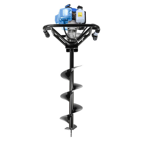 Hyundai 56cc post hole auger drilling tool for fencing projects
