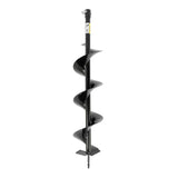 Hyundai petrol auger side profile with steel drill bit attached