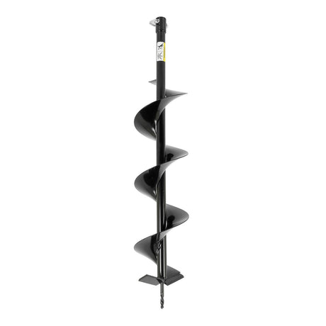 Hyundai petrol auger side profile with steel drill bit attached