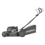 Hyundai 4 in 1 petrol lawn mower with mulching and side discharge