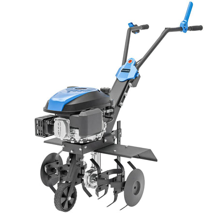 Hyundai electric start petrol garden rotavator for vegetable beds