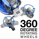 360 degree rotating wheels for incredible versatility