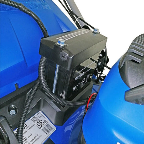 push button start lawnmower