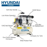 Hyundai 550W 8L Oil Free Low Noise Portable Air Compressor 4CFM 100psi Direct Drive | HY5508X