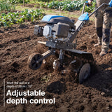 Hyundai 60cm / 24" Petrol Tiller, Electric Start, 173cc, 4 Blade Sets | HYT175EX