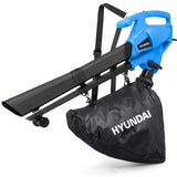 Hyundai 3000W Electric Leaf Blower & Vacuum, 3-in-1, 34L Collection Bag | HYBV3000E3