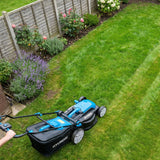 Hyundai 38cm / 15" 40V (2x20V) Brushless Cordless Lawnmower,  36L Bag | HY40CLM38