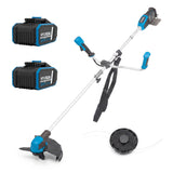 Hyundai 2x20V Brushless 2-in-1 Brush Cutter & String Trimmer, Straight Split Shaft, 3-Speed | HY40CGB26