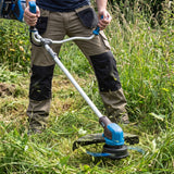 Hyundai 2x20V Brushless 2-in-1 Brush Cutter & String Trimmer, Straight Split Shaft, 3-Speed | HY40CGB26