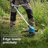 Hyundai 2x20V Brushless 2-in-1 Brush Cutter & String Trimmer, Straight Split Shaft, 3-Speed | HY40CGB26