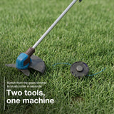 Hyundai 2x20V Brushless 2-in-1 Brush Cutter & String Trimmer, Straight Split Shaft, 3-Speed | HY40CGB26