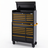 JCB Classic Design 42’’ Roller Cabinet and Top Tool Chest Stack | JCBSTACK