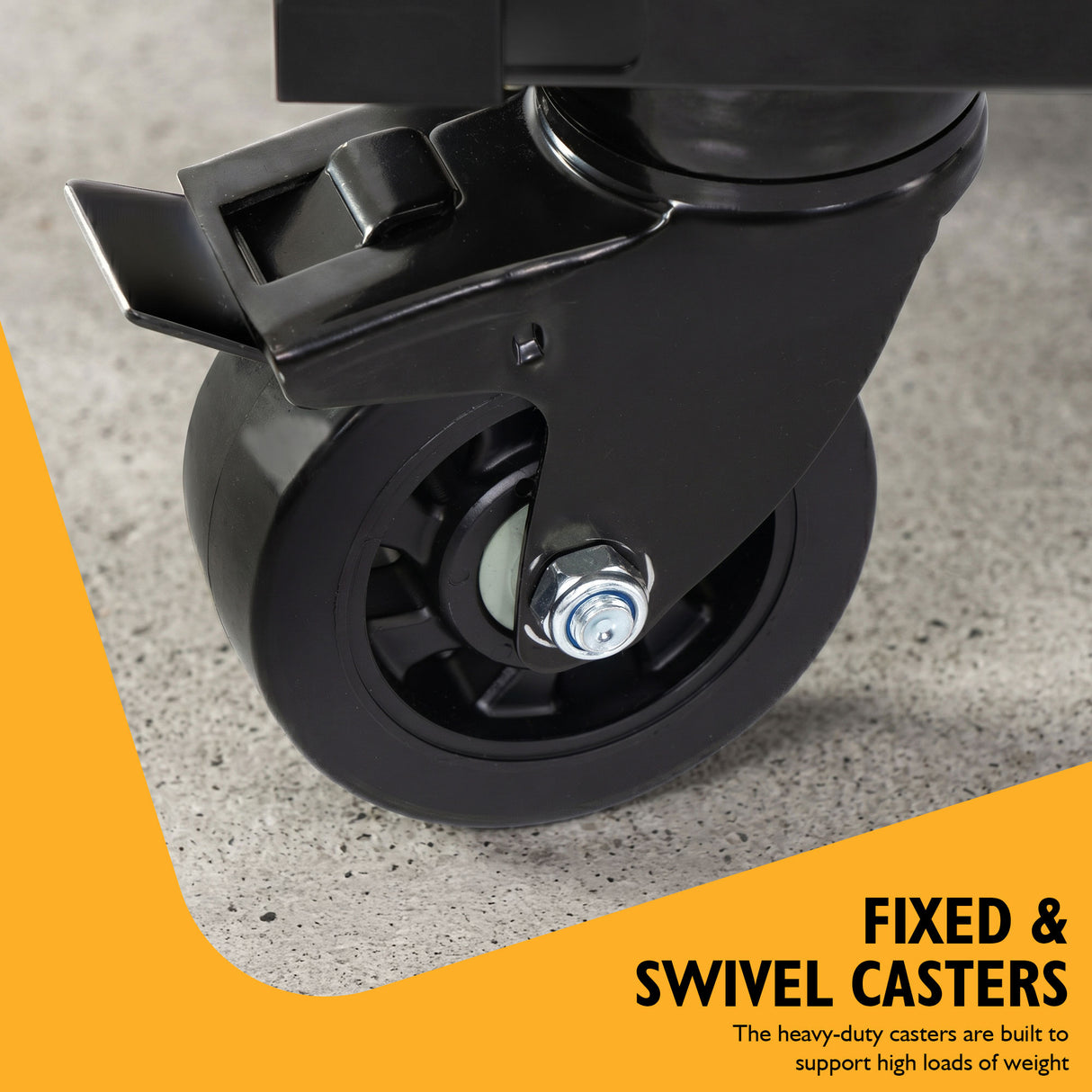 JCB 42’’ Roller Tool Cabinet, 11 Drawers, Steel with Hardwood Worktop and Excavator Wrap | JCBEXCRCBB