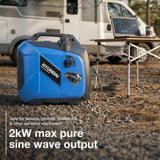 Hyundai 2.0kW / 2000W Inverter Generator, Recoil Start, Pure Sine Wave | HY2350Si